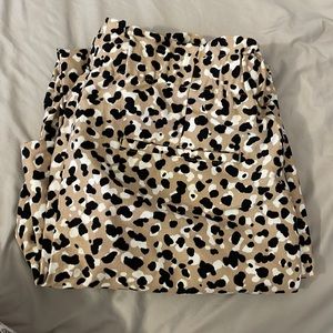 Ann Taylor size small paper bag high waisted ankle pants cheetah leopard print